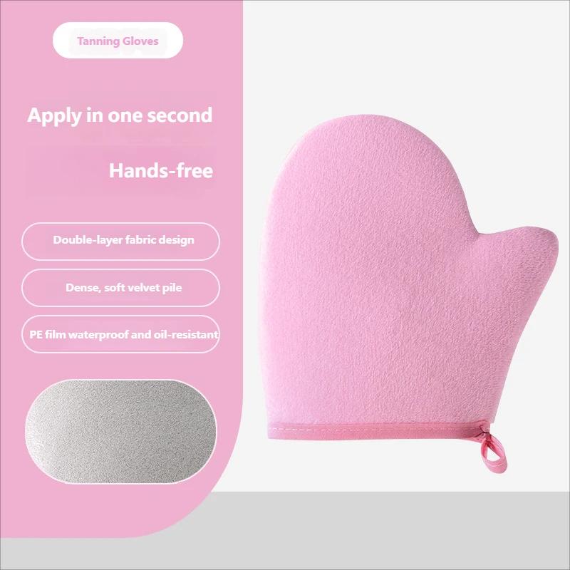 Body Lotion Gloves Beauty Black Oil Quick Application Tool Sunscreen Essential Oil Application Tool Massage Flocking Tool