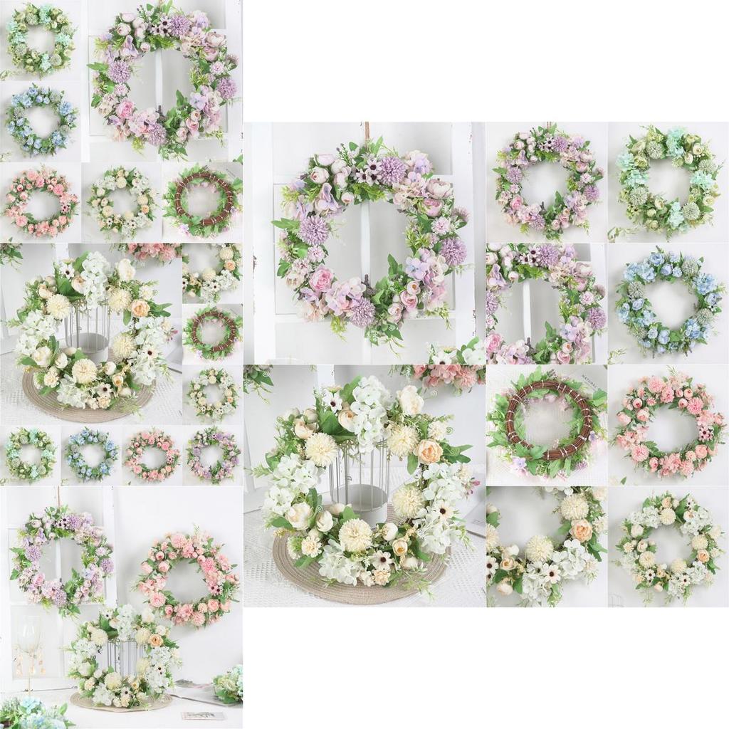 Charming 40cm Artificial Rose Peony Flower Garland With No Color Fading