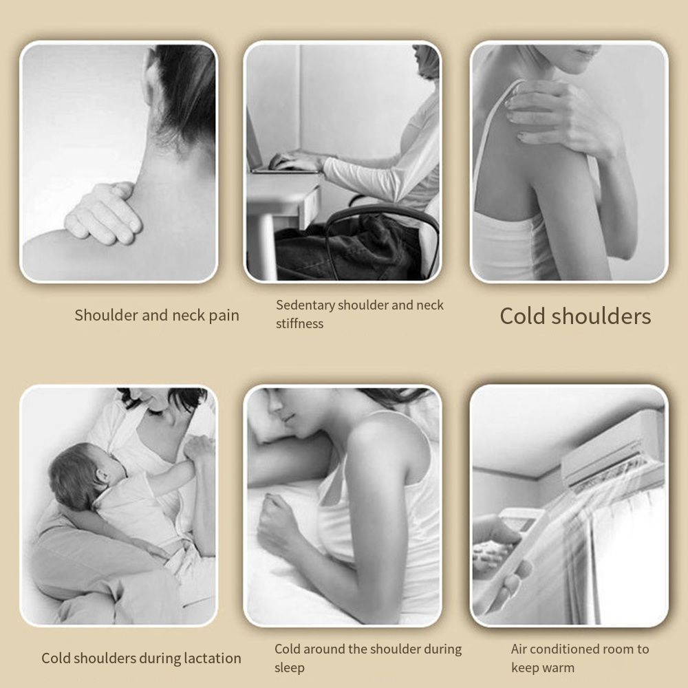 Keep Warm Back Protector Brace Breathable Shoulder Shawl Shoulder Warmer Wrap Middle-Aged Elder