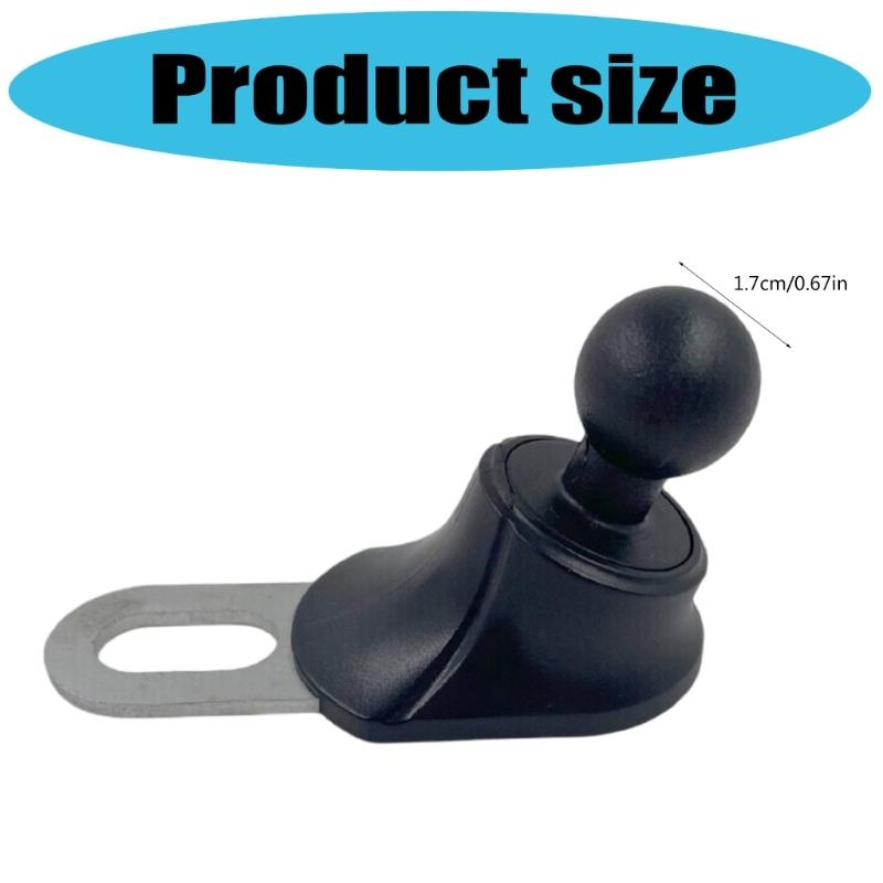 360 Rotating Motorcycle Phone Mount Bracket Stand 17mm Extended Design Anticorrosion For Commuting Enhancing Visibility