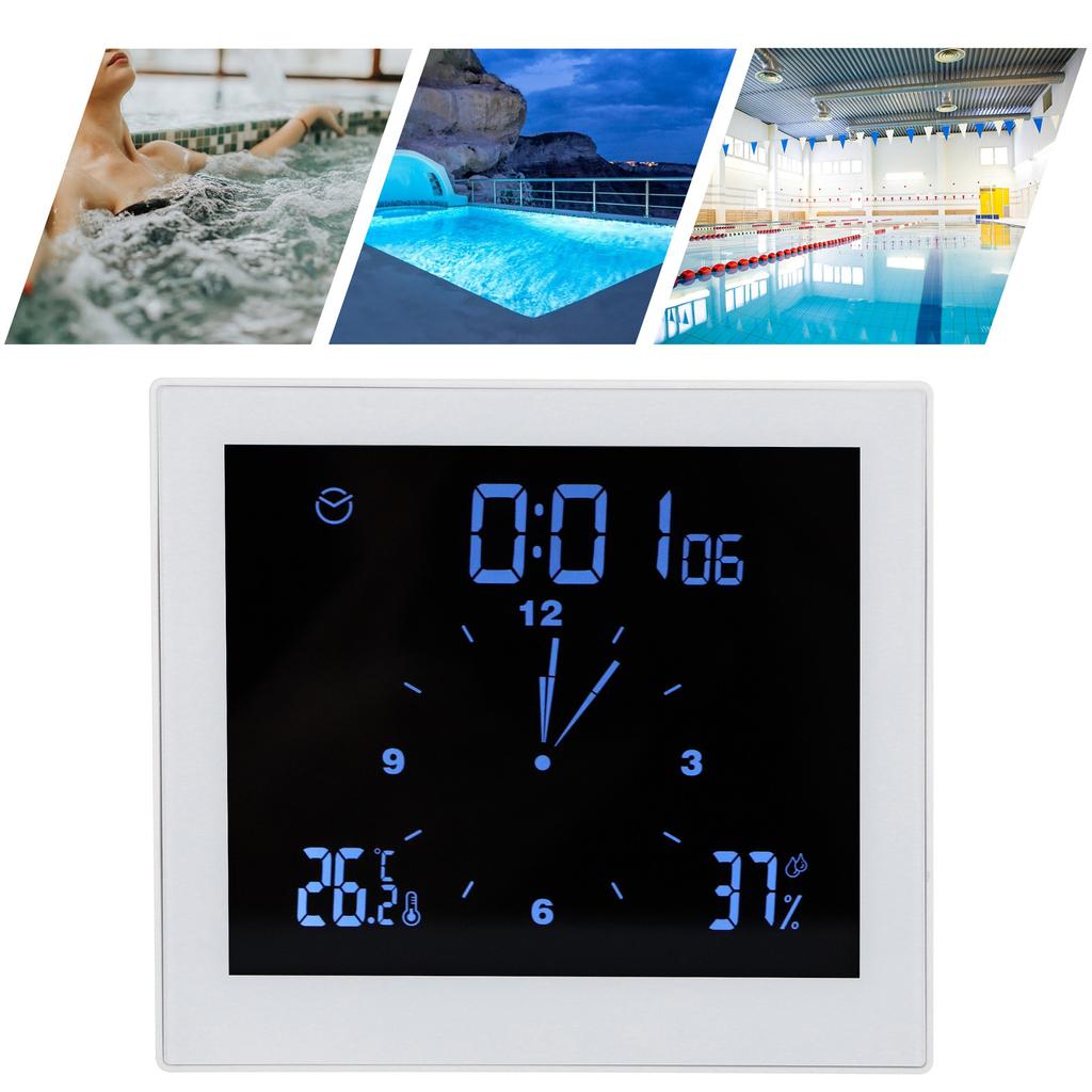 Digitaler Alarm Temperatur Luftfeuchtigkeit Anzeige Uhr Innen Tisch Timer Multifunktional für Haushalt