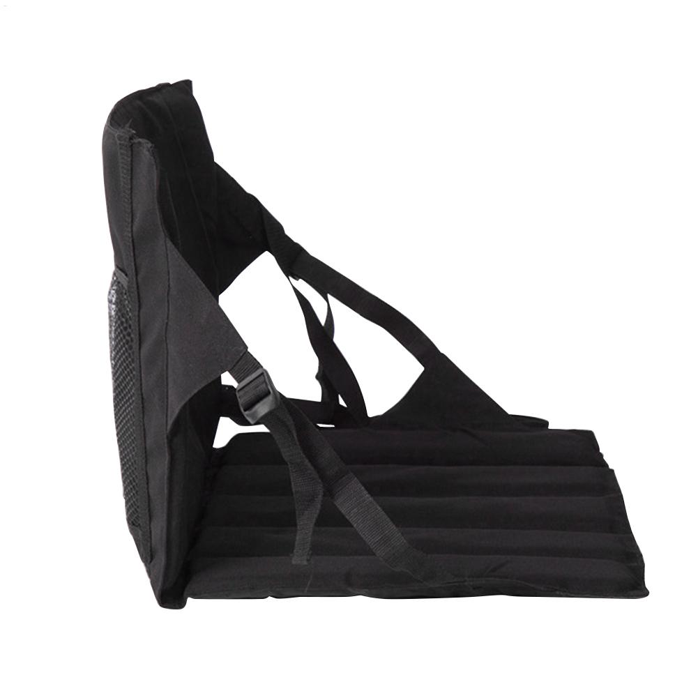 Outdoor Folding Chair Pad Stadium Cushion Buckle Design Backrest Seat Mat Indoor Sports Events Outing Travelling Hiking Fishing