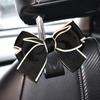 Creative Cute Bowknot Car Seat Back Storage Hooks Vehicle Headrest Organizer Hanger for Groceries Bag Handbag Car Accessories
