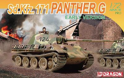 Dragon 1/72 Scale World War II German Sd.Kfz.171 Panther Ausf.G Early Production Plastic Model Kit DR7205