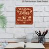 2D Flat, 1pc Italian Retro Metal Sign- Country Wall Art with Who Cooks with Love Will Be Happy- Frameless Home Decoration Kitchen, Garden, Cafe, Bar