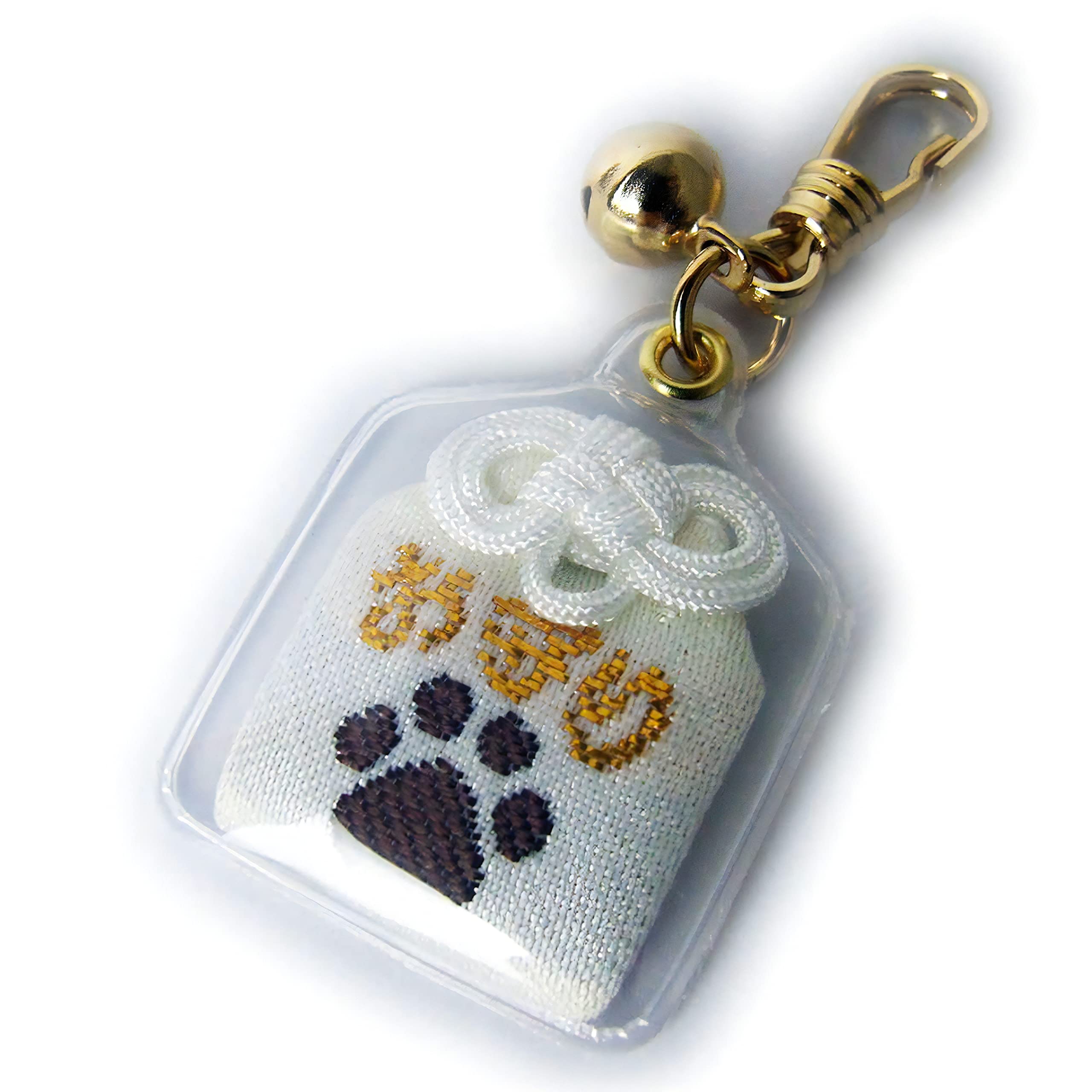 

Hachiman Pet Paw Print Dark Healthy Hook [Shirasaki Shrine] Amulet, Design, Brown, Body/Traffic Safety, Type, Shrine-Blessed белый