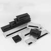 1Pcs Length 80mm-1000mm Aluminum Alloy Hole Cover Furniture Office Ventilation Hole Plug Desktop Hardware Black/Silver