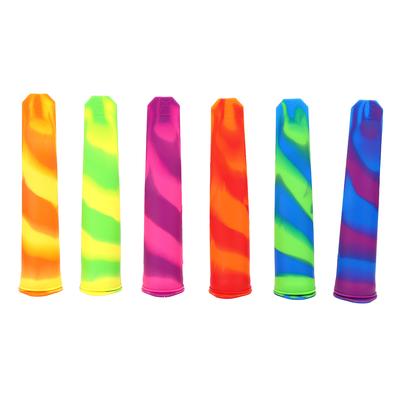 6 szt./zestaw Domowy wielokolorowy silikonowy foremk do lodów DIY Przybory kuchenne