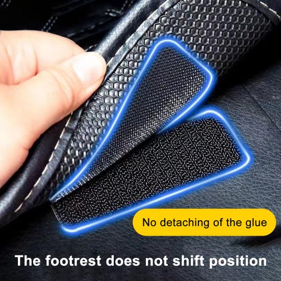 20 Par Kraftig Fästtejp Självhäftande Låsande Remsa Skadefri Multifunktionell Bilgolvmatta Mattfästklistermärke