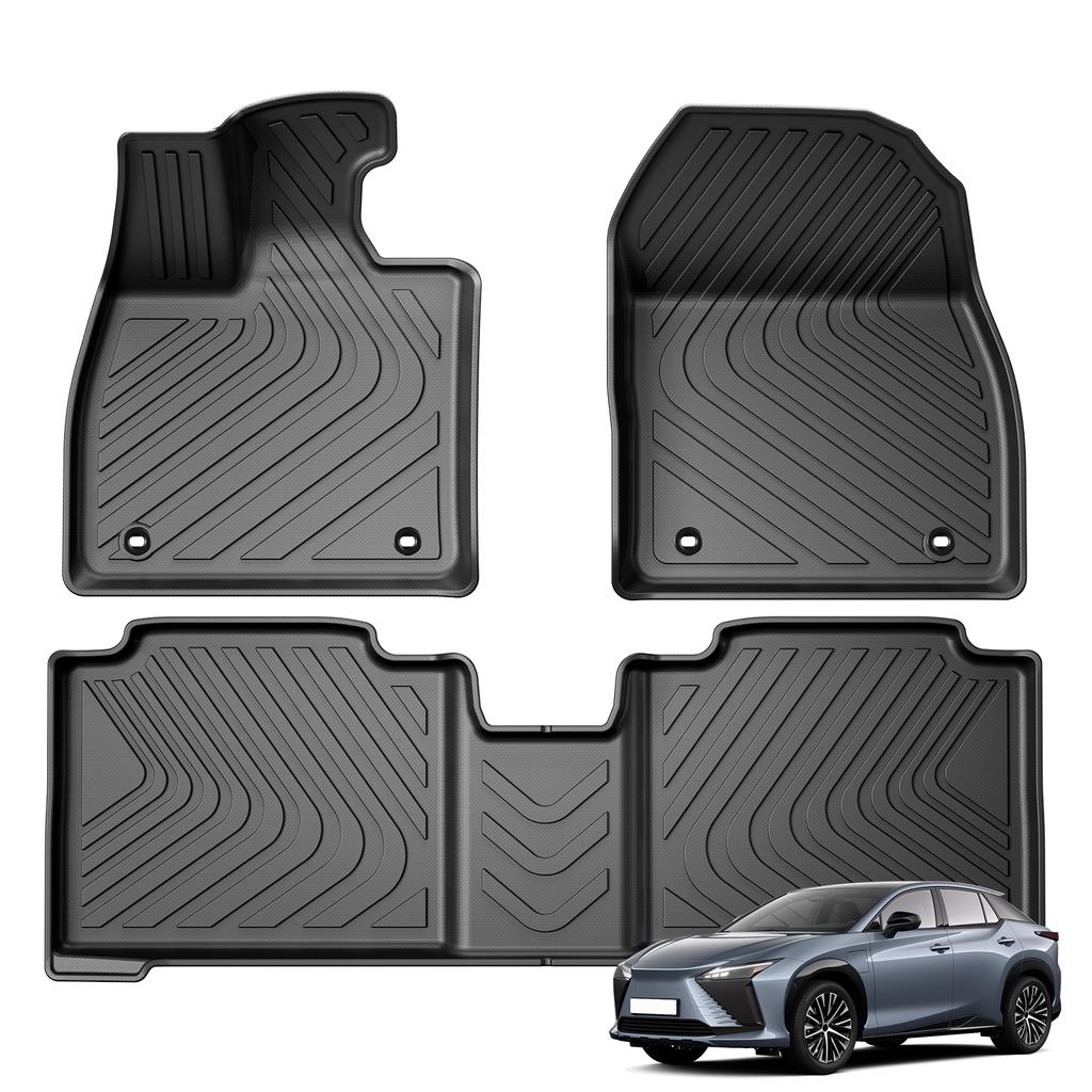 For Lexus RZ 2025 2025 TPE 3D Car Floor Mats Cargo Liner Trunk Pad All Weather Waterproof Black