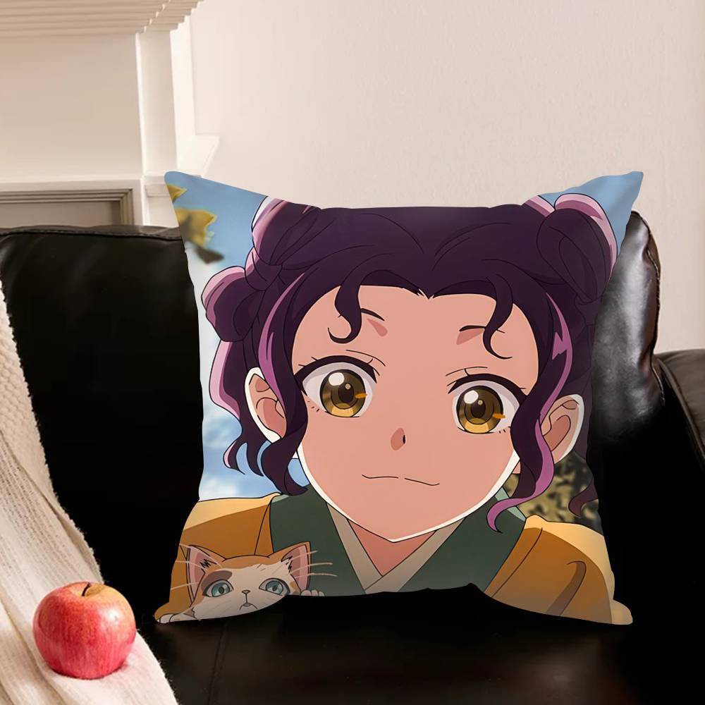 Anime H-Healing The Apothecary Diaries Pillowcase Living Room Sofa Cushion Cover Bedroom Room Bed Pillow Cover Home Decoration