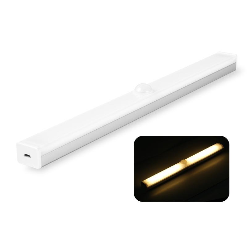 

Модный унисекс лестничный шкаф ночник лампа для кухни USB перезаряжаемый подсветка датчик движения шкаф беспроводной светодиодный ночник 10CM теплый белый