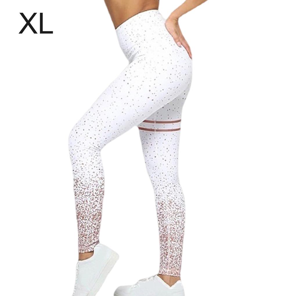 Printing High Waist Pants Running Training Sports Yoga Slimming Length Casual Exercise Trousers Leggings Fitness Ankle