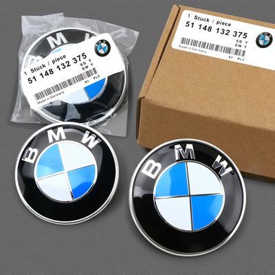 3D ABS 74mm 82mm Motorhaubenemblem Auto Front Motorhaube Logo Heckklappenplakette Abdeckung Für X1 X3 E39 E46 E30 E36 E87 E60 E90 Zubehör