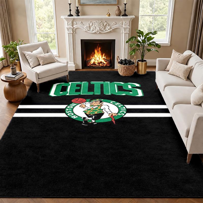 Boston Celtics Teppe Dørmatte for Stue eller Soverom Beskyttende Matte Under Stol Kontordekorasjon Julegave Bursdagsgave