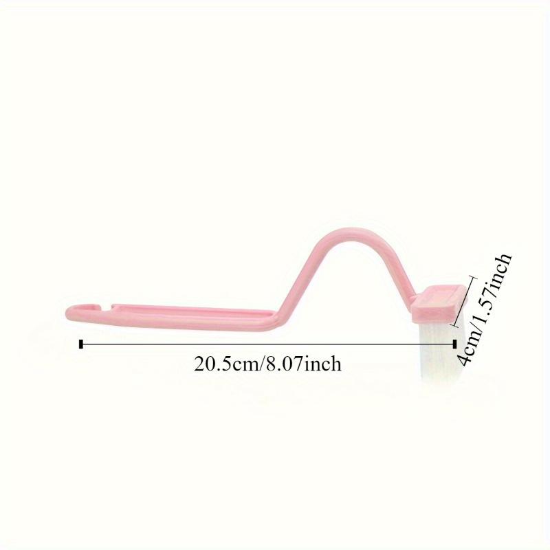 1pc V-Shaped Toilet Brush for Bedroom, Bathroom, Toilet, Kitchen, Dead-end Cleaning Brush, Wall Mounted Manual Cleaning Brush