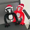Gorilla Tag Plush Cute And Funny Stuffed Animal Toy With Christmas Hat
