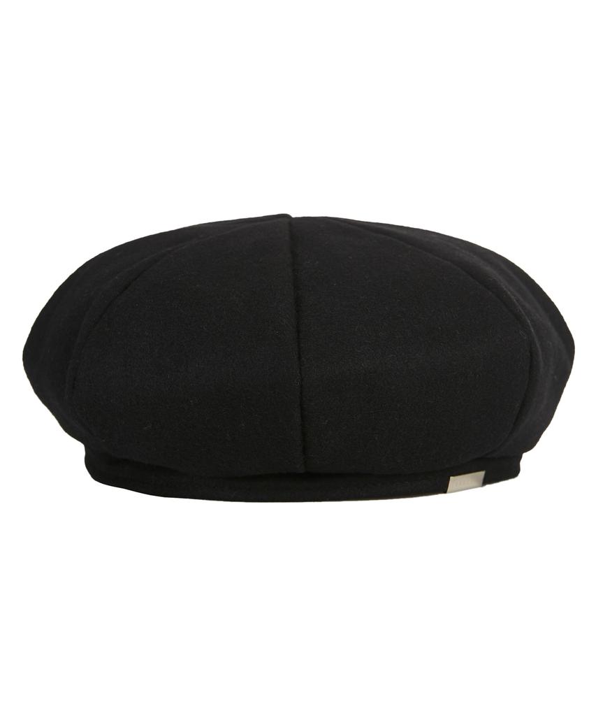 Bajal Bold Metal Tip Wool Beret Black