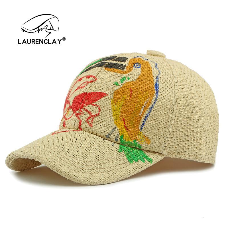 Hat Men's Sunscreen Visor Hat Personalized Graffiti Hand-painted Cap Women's Summer Straw Hat Baseball Cap