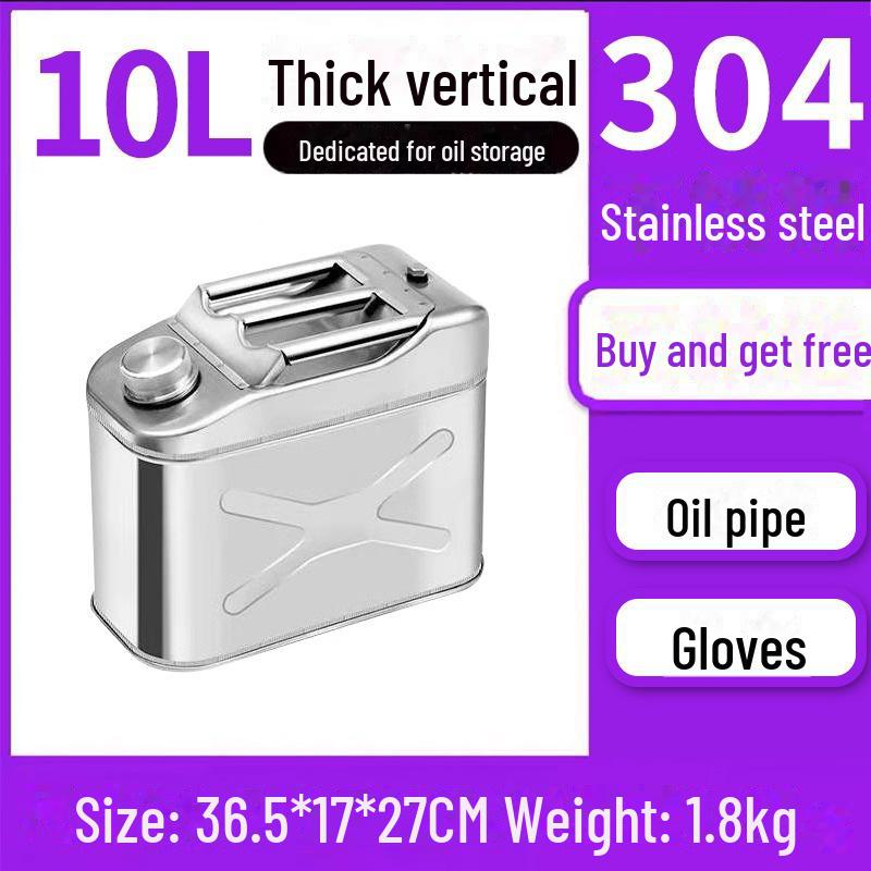Butoaie de benzină din oțel inoxidabil 30L, 20L, 10L Rezervor de combustibil diesel