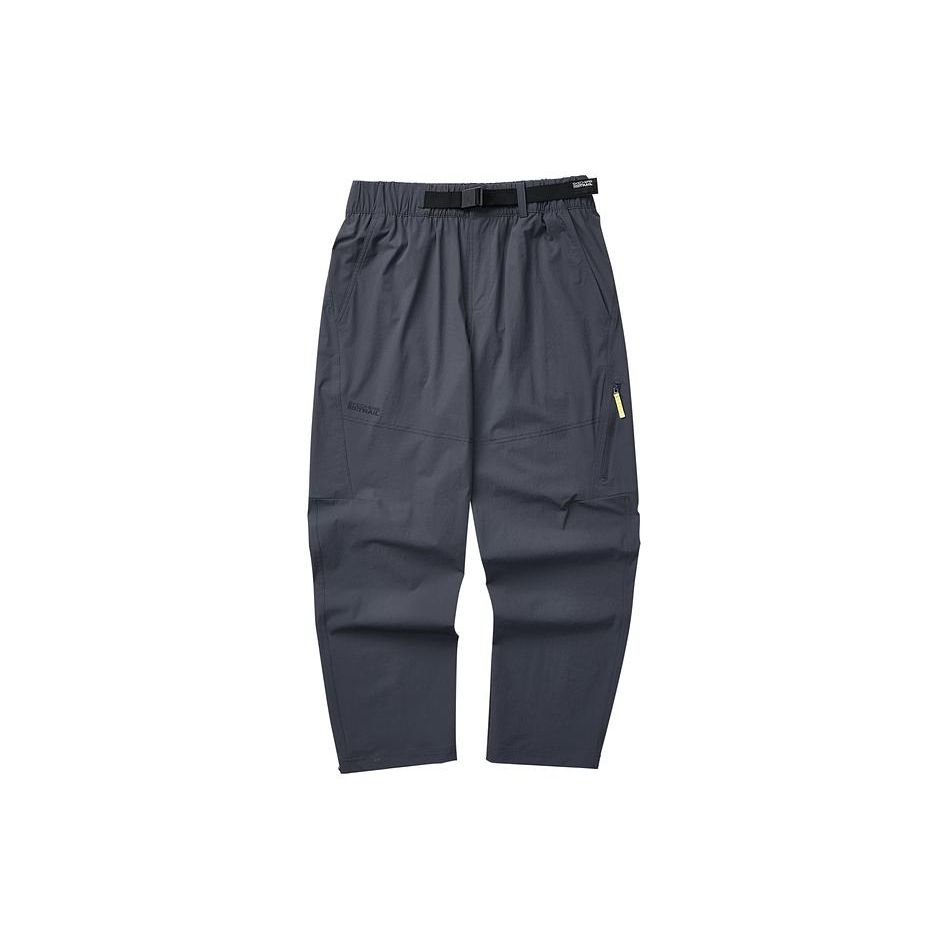 Skechers Solid Color Mid-Rise Loose Straight Quick-Dry Casual Pants Men bottoms Periscope-Gray L224M006-0403 XL