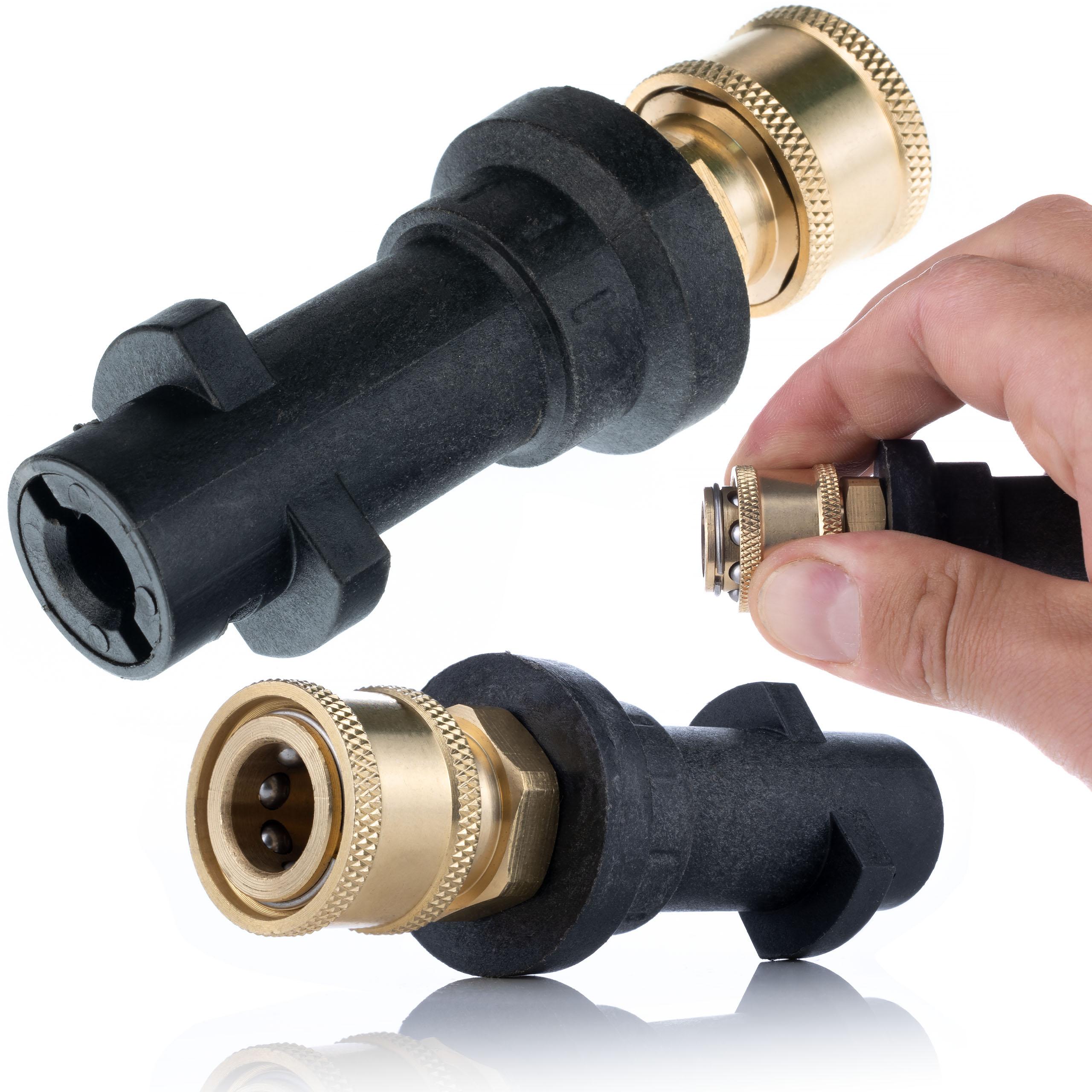 Adapter / Aansluiting (1/4QRC-Karcher K) Bajonet voor het aansluiten van accessoires met 1/4" snelkoppeling op de Kärcher K-serie (K2, K3, K4, K5, K6 K7)