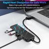 SYONG USB 3.0 and Usb 2.0,Plug and Play USB Splitter for Laptop, PC, MacBook, Mac Pro, Mac Mini, IMac, Black Plastic USB HUB
