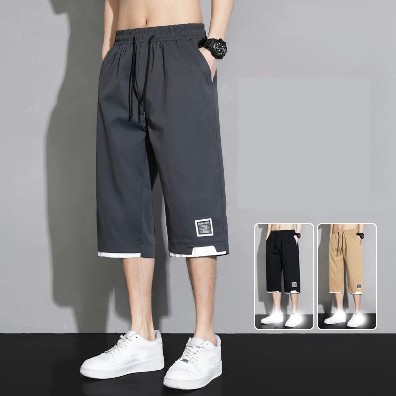 Pantalones Cortos de Verano Talla Grande 8XL para Hombre Pantalones Deportivos y Casuales Sueltos de Moda Pantalones Finos Transpirables