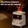 200ML Flame Essential Oil Mist Diffuser Aromatherapy Humidifiers with 7 LED Color Light Timer & Remote Control, for Bedroom