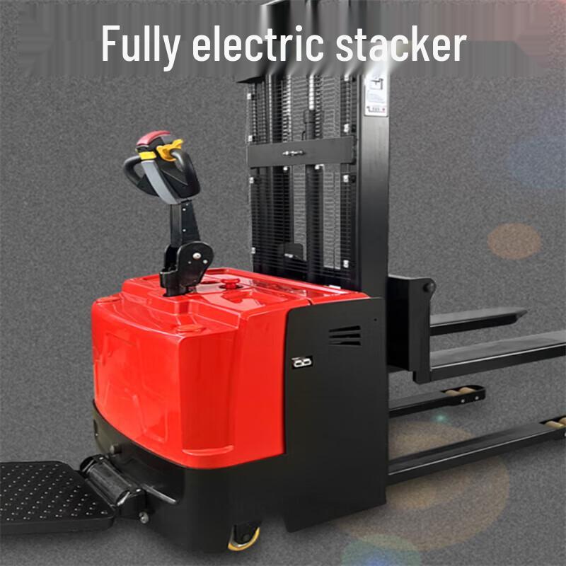 Junlun 2-Ton Electric Standing Stacker Forklift CN plug (adapter included)