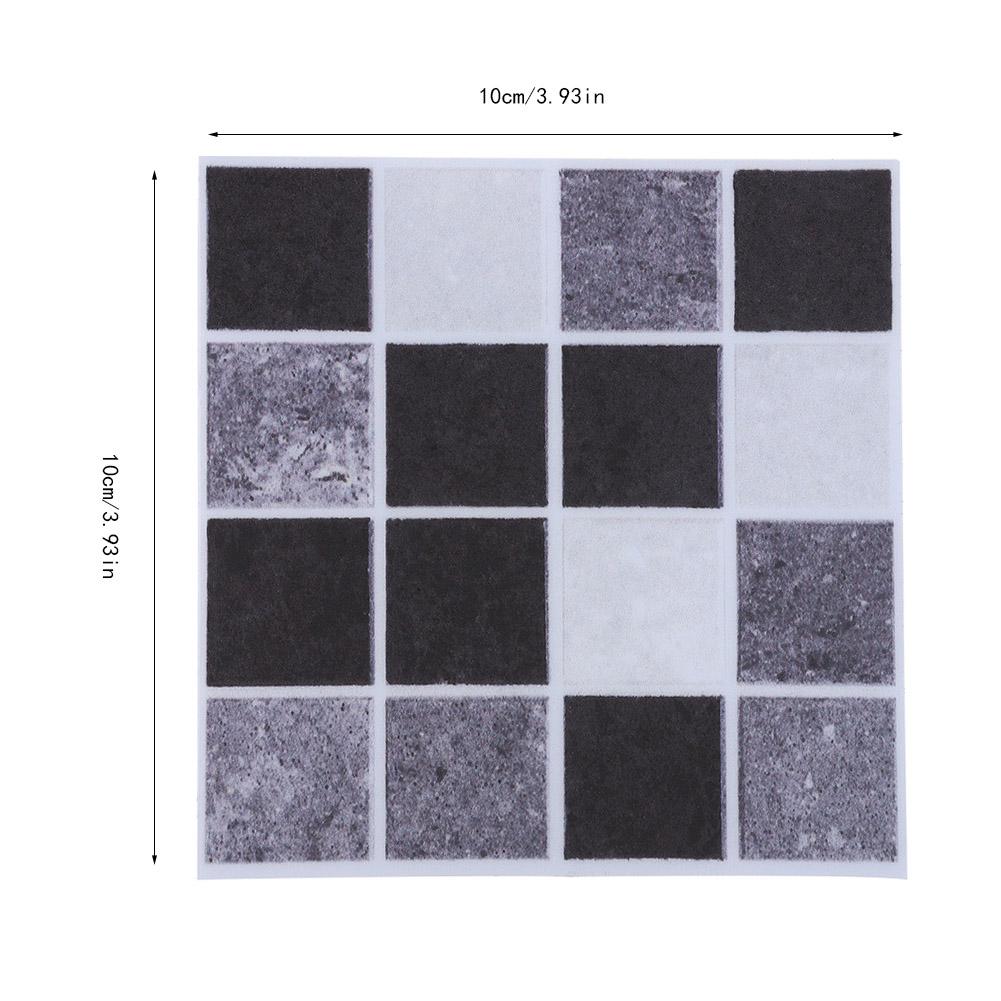 18pcs Mosaic Tile Transfer Stickers Bathroom Kitchen DIY Home(10cm*10cm)(MTS008)