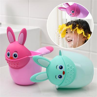 Neugeborenes Kind Dusche Shampoo Tasse Baby Cartoon Kaninchen Dusche Tasse Baby Dusche Wasser Löffel Bad Tasse Bewässerung Tasse