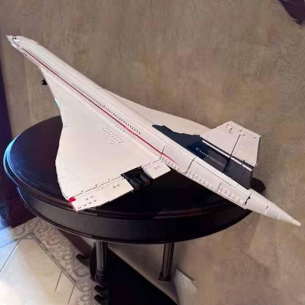 10318 Concorde Airbus Blocuri de construcție Tehnice 105 CM Model de avion Cărămidă Jucării educaționale pentru copii Cadouri de Crăciun