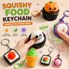 Cartoon Calming Keychain Keys Finger Button Foods Clicker Key Chain  Children Adults