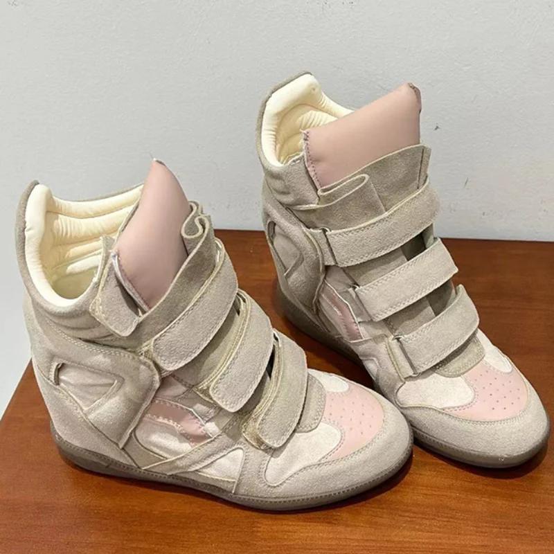 Lässige Sneaker mit dicker Sohle Neue Damen Vielseitige Mode Lässige Schuhe Stilvolles Retro High-Top Design Bequeme Sportschuhe