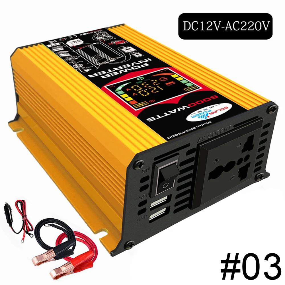 

Авто Пик 900 Вт ЖК-дисплей Автомобильный инвертор питания Двойной USB-адаптер преобразователя напряжения 12 В в 220 В/110 В Синусоидальный трансформатор модифицированный