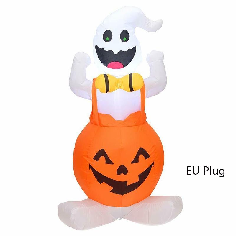 

Blow Inflatable Halloween In Pumpkin Up Outdoor Yard Halloween Led Lights Decor EU Plug