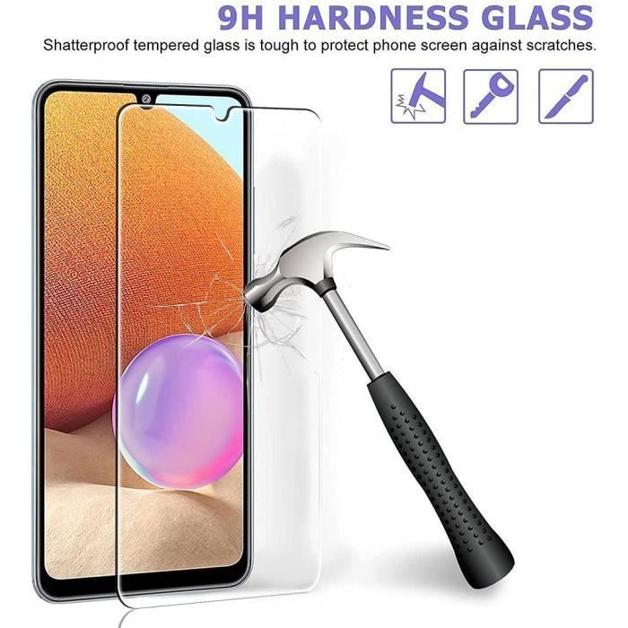 Verre trempé - PROSHOP - pour Samsung A32 4G - Résistance 9H - Anti rayure - Pack de 2 Films Vitre Ecran