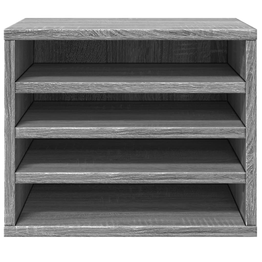 Vidaxl Organizer Na Biurko, Szary Dąb Sonoma, 36X26X29,5 Cm