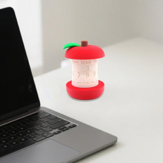 Fruit Perpetual Calendar Rotating Fruit Core Decorative Calendar Desktop Calendar with Date And Month