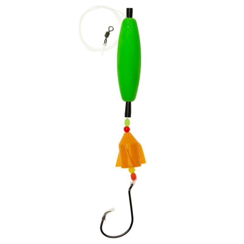 Professional Long Casting Catfishes Fishing Rigs with Carbon Steel Hook and Foams Float for Enhances Sensitivity