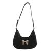 Women's Temperament Bow Shoulder Bag Women's 2025 Spring New Versatile Ins Underarm Bag Dumpling Bag Women's Bag