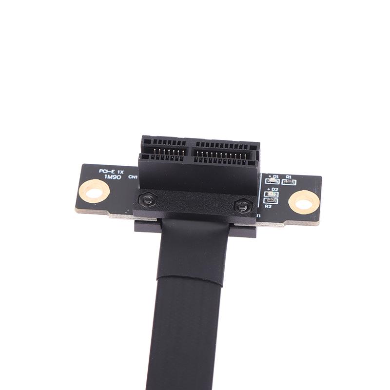 Pci-E 3.0 1X Riser Cable Dual 90 Degree Right Angle Pcie 3.0 X1 To X1 Extension Cable 8Gbps Pci Express 1X Riser Card