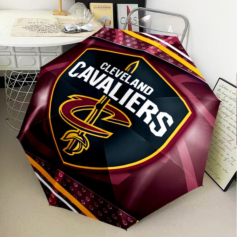 football Cavaliers Logo Umbrella Folding umbrella, automatic umbrella 8-Frame for Travel, camping Use Gift for Halloween Christmas