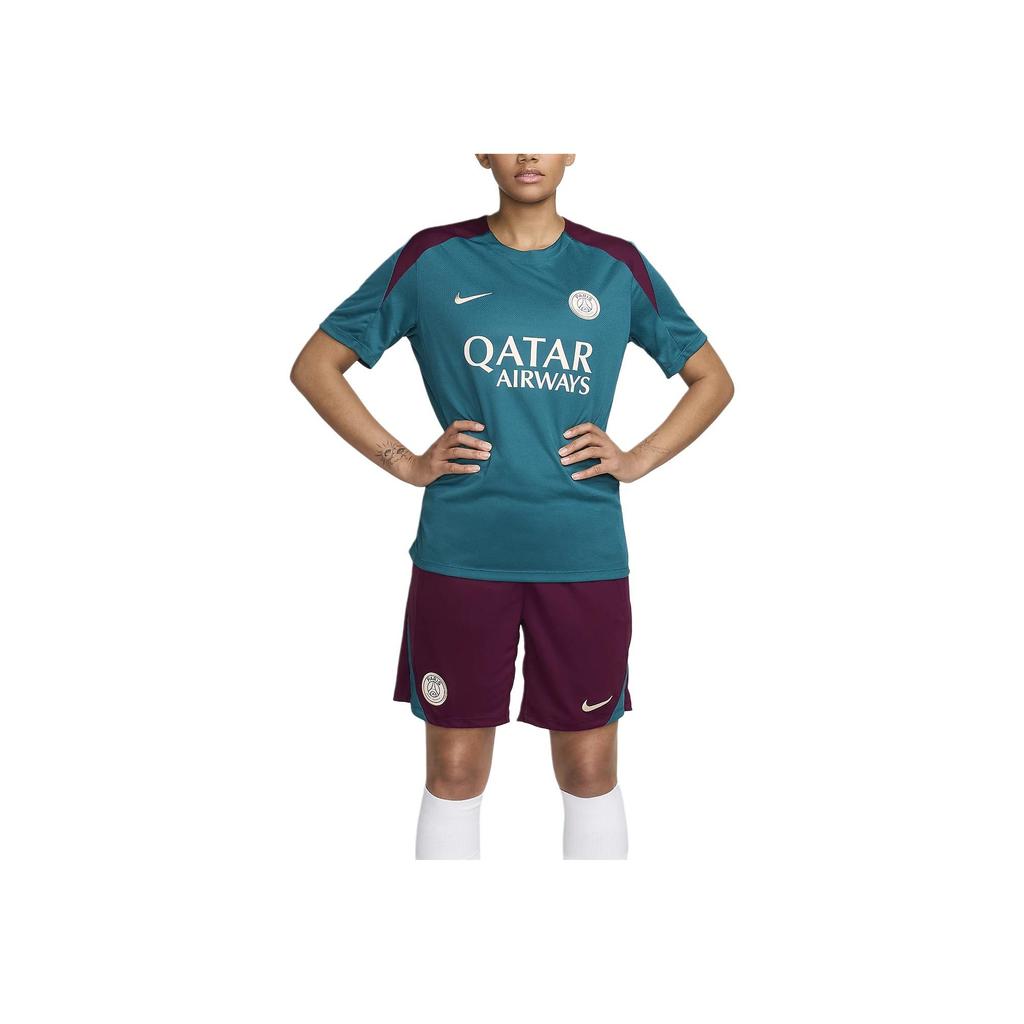 Nike Paris Saint-Germain Strike Simple Comfortable Versatile Five-Point Casual Shorts Unisex shorts Bordeaux Crystal-Blue Guava-Ice FN9394-610