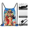 Custom One Pieces Drawstring Backpack Bags Men Women Lightweight Manga Gym Sports Sackpack Sacks for Shopping