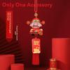 Traditional Car Pendant Resin Lucky God Rearview Mirror Decor For New Year Celebration