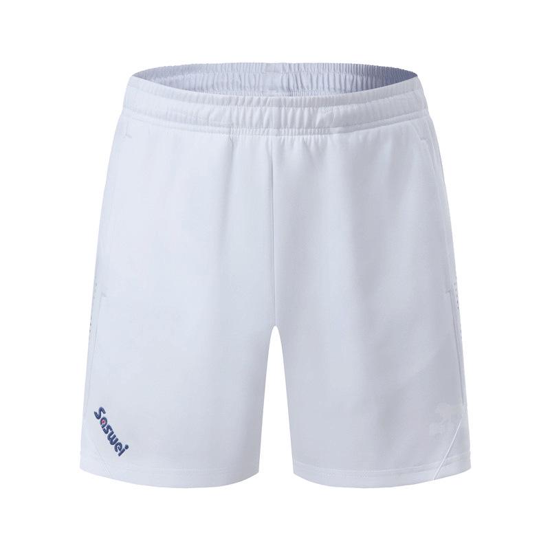 

Унисекс спортивный комплект с V-образным вырезом, быстросохнущий, 2023: Топ с коротким рукавом и брюки для бадминтона, волейбола и настольного тенниса. XXL