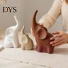 Modern Animal Statues for Living Room 3Pcs/Set Elephant Family Statues, Cute Parents Kid Ornament, Good Minimalist Home Accessories Luck Sculptures