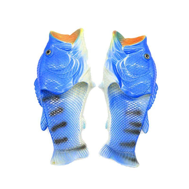 Women’s Summer Fish Slippers - Funny Trendy Sandals for Beach, Outdoor, Parent-Child & Couples
